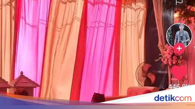 Pernikahan Viral, Dekorasi Tenda Warna Merah Bikin Fotografer 'Menangis' 2