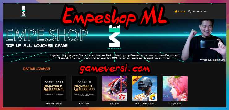 Empeshop ML Top Up Diamond Mobile Legends Murah Banyak Diskon 8