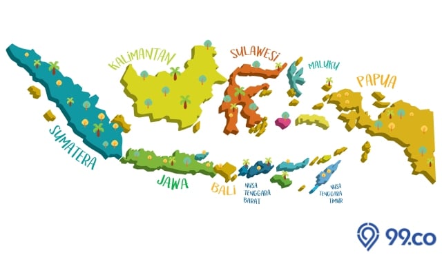Gambar Peta Indonesia Lengkap dengan Nama Provinsi 2