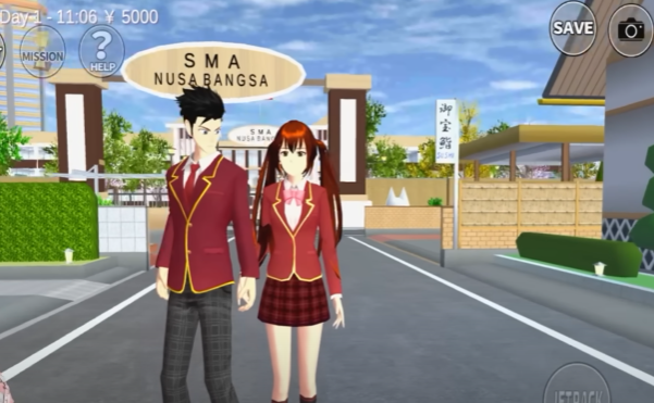 ID SMA Nusa Bangsa di Sakura School Simulator Yang Bisa di Save 1